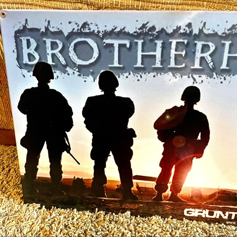 NEW Heavy Duty Steel Brotherhood Gruntworks Metal Sign